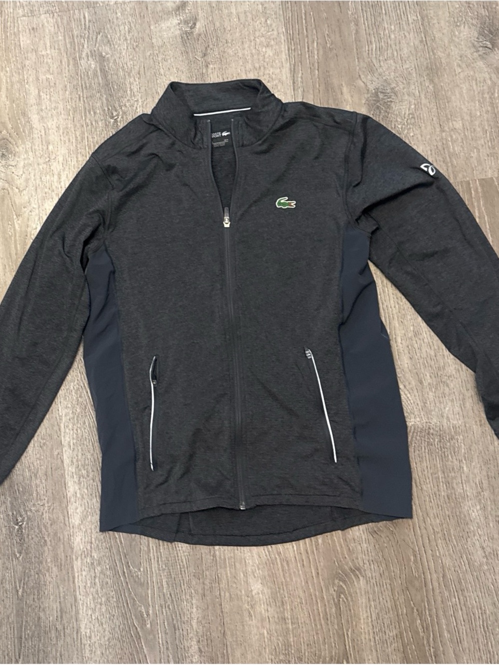 Lacoste Men's Black Full-Zip Performance Jacket xl